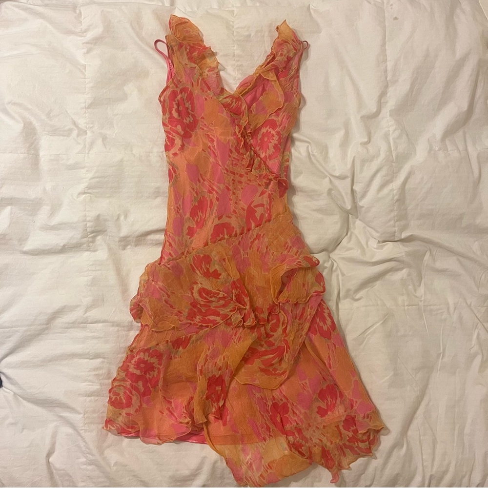 Laundry by Shelli Segal Silk Dress and Slip